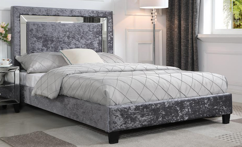 Augustina Bed Crushed Velvet King Size