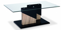 Coopers Coffee Table  Black High Gloss Base